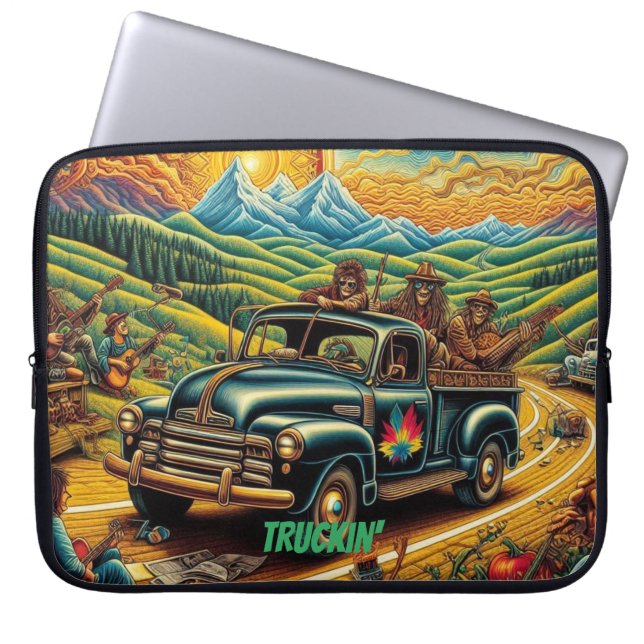 Truckin' - Sun-Kissed Road Trip Laptopschutzhülle (Vorderseite)
