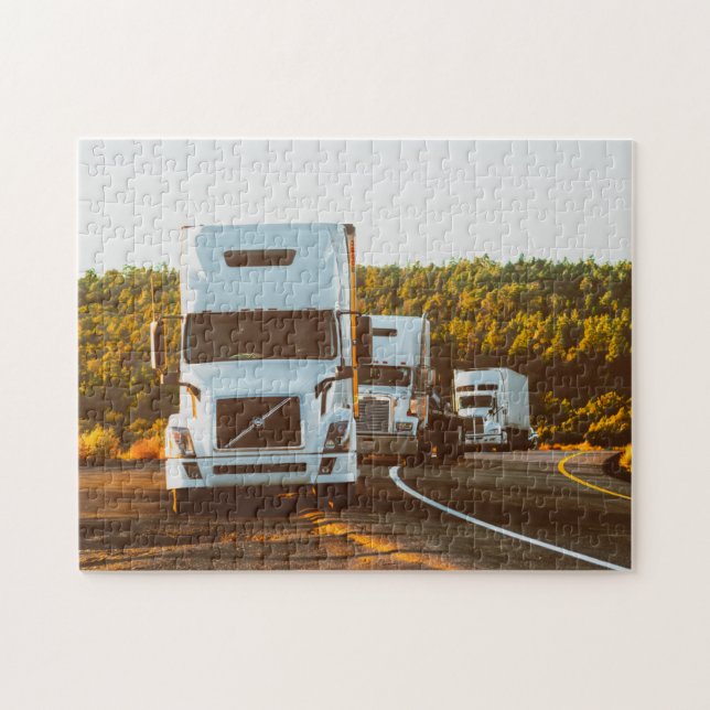 Trucking Transport puzzle puzzle (Horizontal)