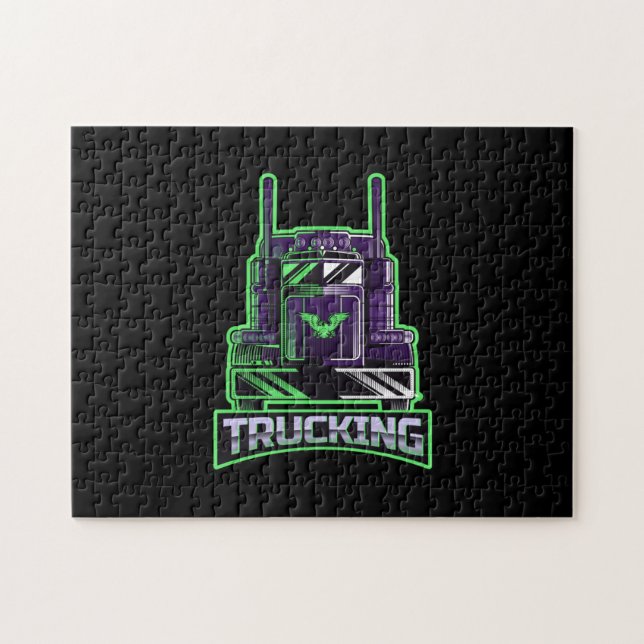 Trucking Transport puzzle puzzle (Horizontal)