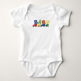 Trucks Boy Baby Shower Construction Niedlich Baby Strampler