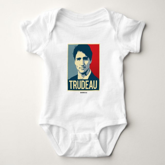 Trudeau Propaganda-Plakat - .png Baby Strampler (Vorderseite)