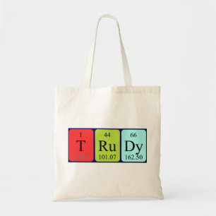 Trudy Namen-Taschentasche periodischer Tabelle Tragetasche