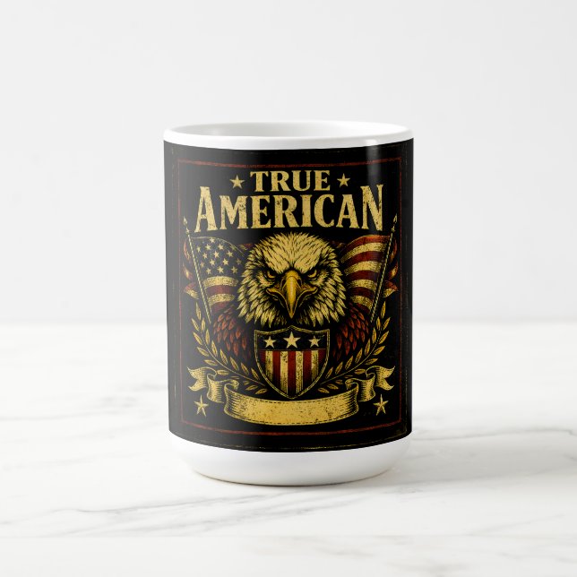 True American – Proud Patriot Pride Bold Kaffeetasse (Mittel)