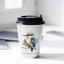 True Blue Kookaburra, custom Pappbecher