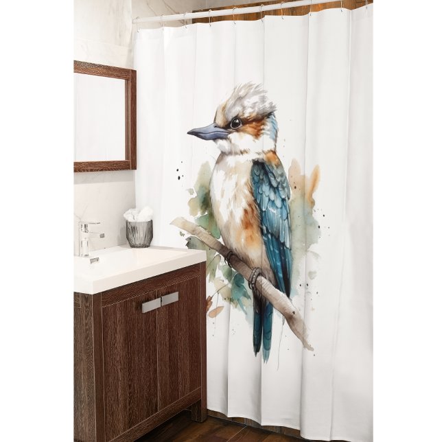 True Blue Kookaburra Duschvorhang (Von Creator hochgeladen)