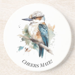 True Blue Kookaburra, individuell Getränkeuntersetzer