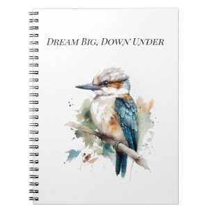 True Blue Kookaburra, individuell Notizblock