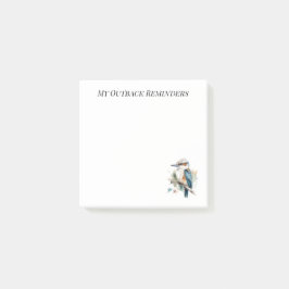 True Blue Kookaburra, individuell Post-it Klebezettel