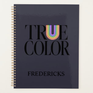 True Colors Editorial Custom-Typografie-Design Planer