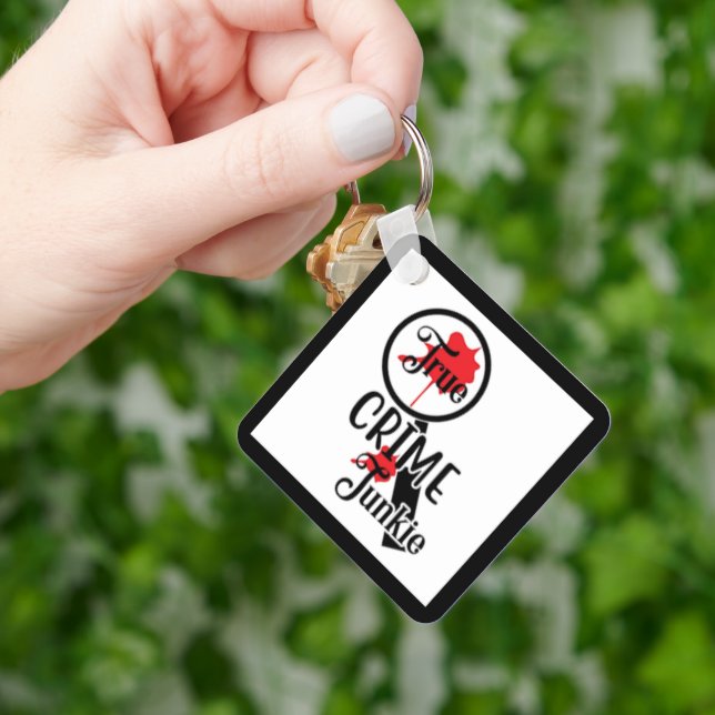 True Crime Junkie Key Chain Schlüsselanhänger (Hand)