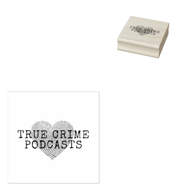 True Crime Podcast Lover Gummistempel (Stempel)