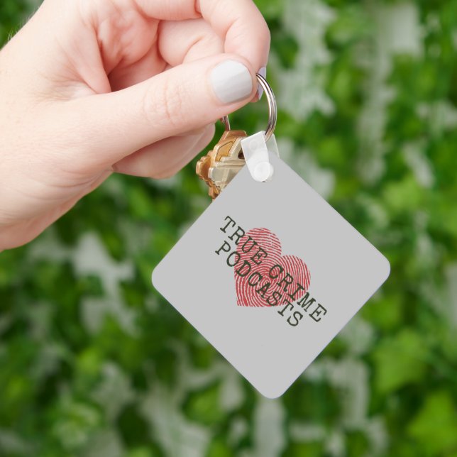 True Crime Podcast Lover Schlüsselanhänger (Hand)