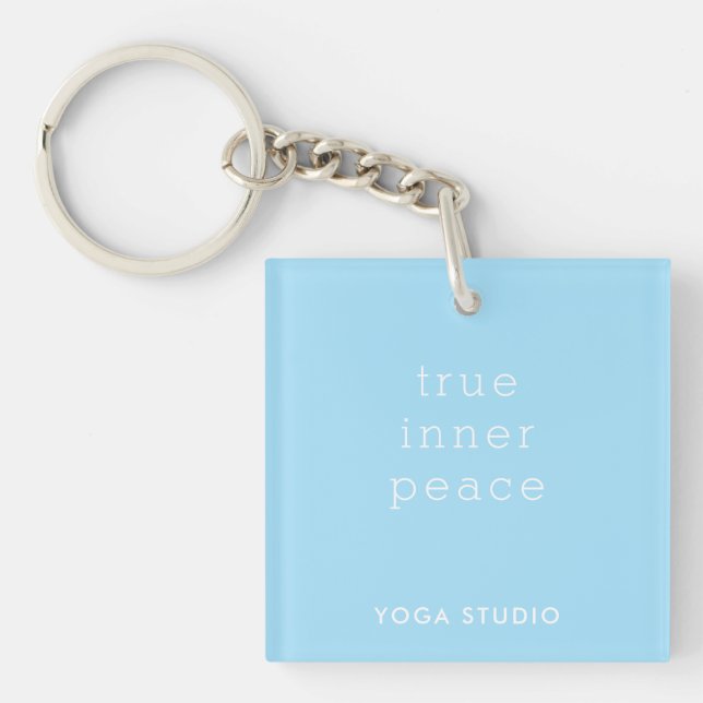 True Inner Peace Yoga Studio Acrylic Keychain (Devant)