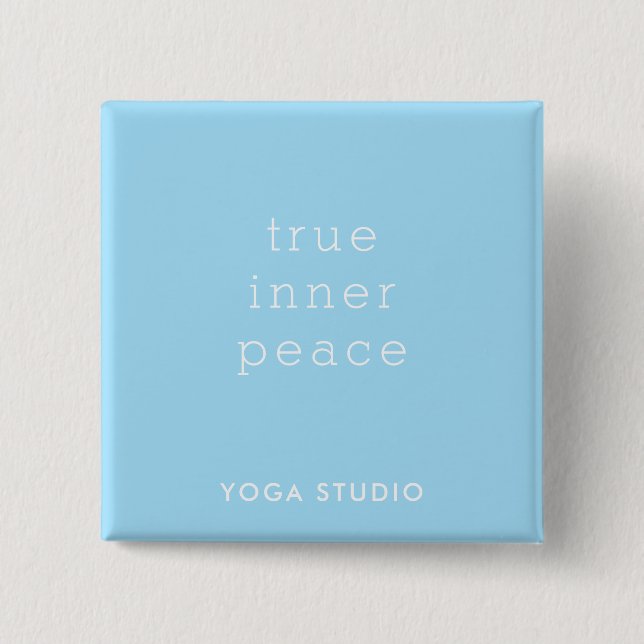 True Inner Peace Yoga Studio Werbebutton Button (Vorderseite)