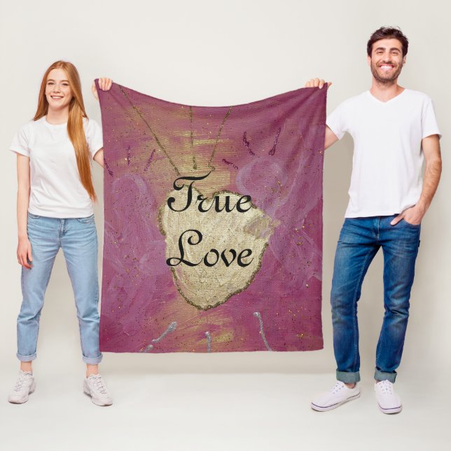 True Love Angel Wedding Fleecedecke (Beispiel)