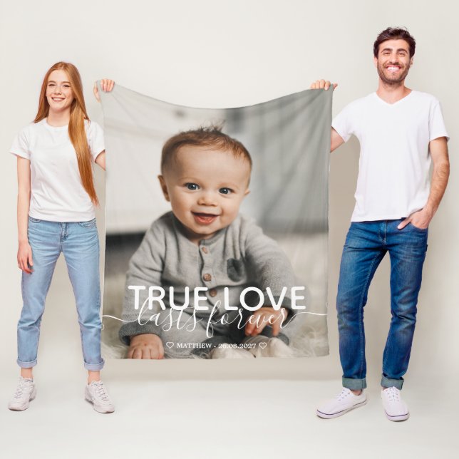 True Love Baby Foto Fleece Blanket (Beispiel)