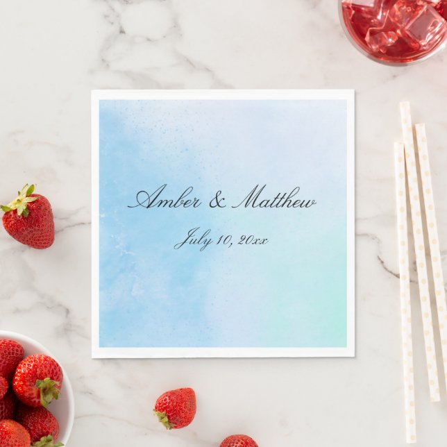 "True Love Blue" Serviette (Beispiel)