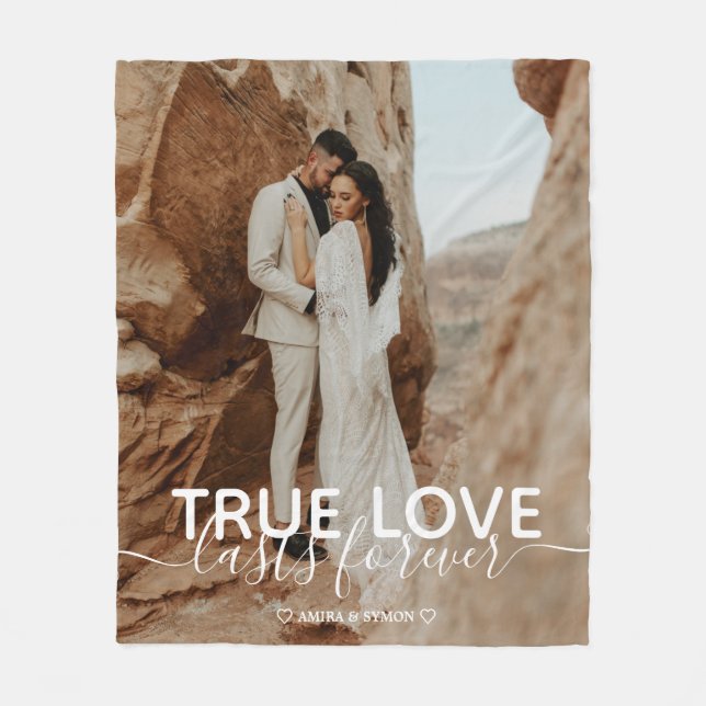 True Love Couple Foto Fleece Blanket (Vorderseite)