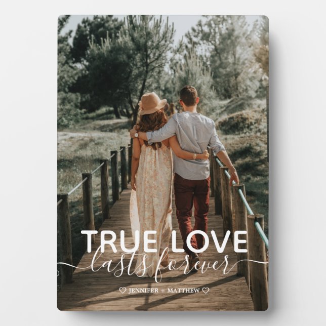 True Love Couple Foto Fotoplatte (Vorderseite)