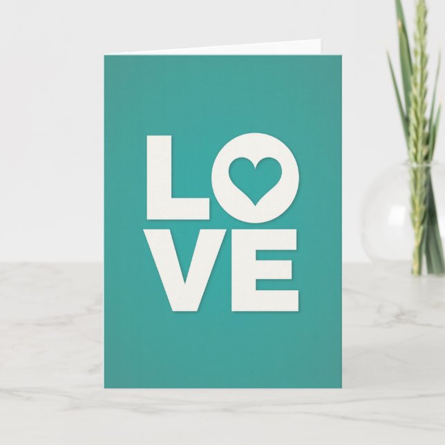 True Love Heart Card Karte (Vorderseite)