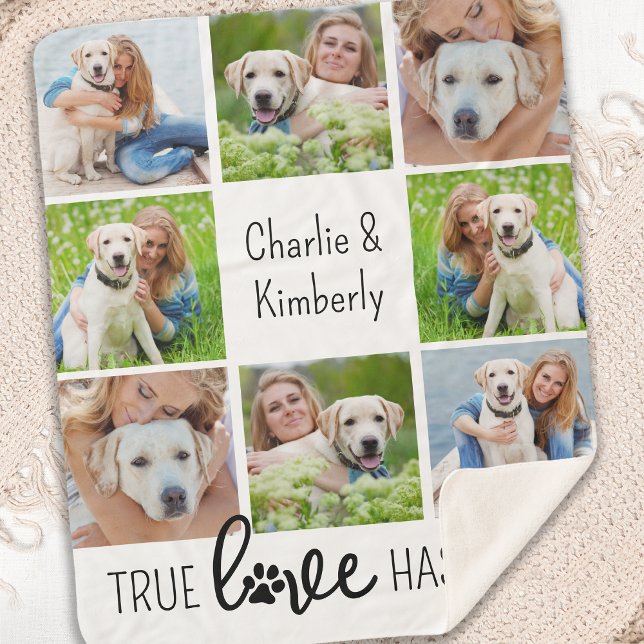 True Love Hund Lover Pet 8 FotoCollage Sherpadecke (Von Creator hochgeladen)