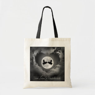True Love Is Unbelievable-Flying Pigs Kissing Tragetasche