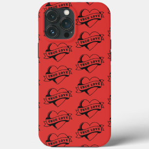 True Love Tattoo Heart   Klassisches Romandesign Case-Mate iPhone Hülle