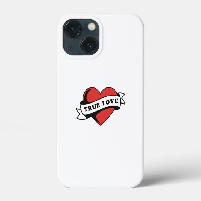 True Love Tattoo Heart | Klassisches Romandesign Case-Mate iPhone Hülle (Rückseite)