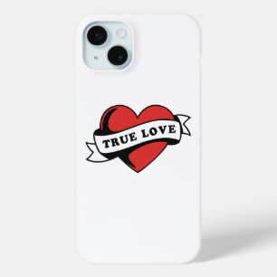 True Love Tattoo Heart Klassisches Romandesign Case-Mate iPhone Hülle