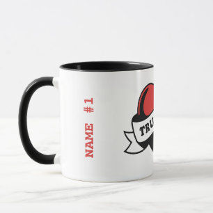 True Love Tattoo Herz Klassisches Romantik-Desig Tasse
