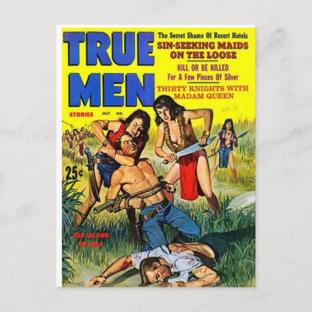 True Men 6 Postkarte (Vorderseite)