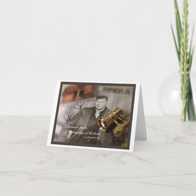 True-Musiknote-Karte Karte (Vorderseite)