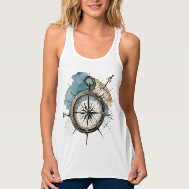 True North Guided by Direction Compass of the Soul Tank Top (Vorderseite)