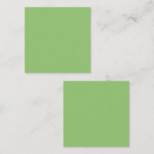 True Pistachio Green Quadratische Visitenkarte