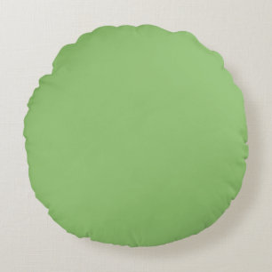 True Pistachio Green Round Pillow Rundes Kissen