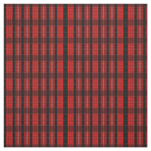 True Red Kariert Pattern Stoff