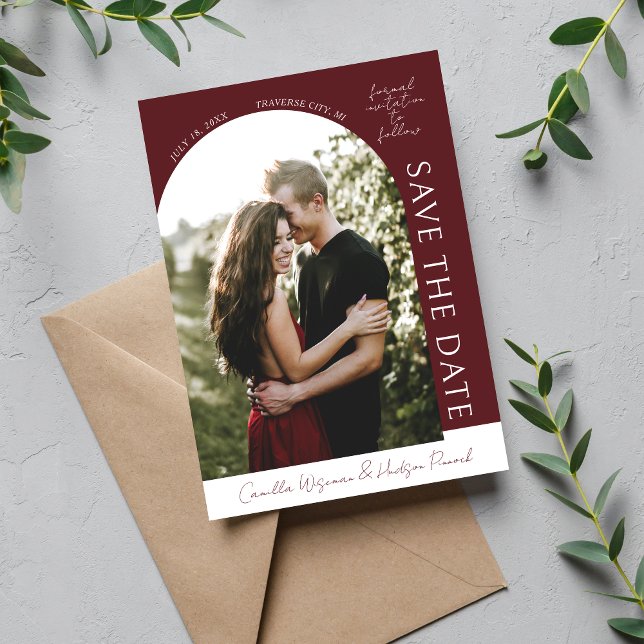 True Simplicity 4 | Dark Burgundy | Save The Date (Créateur téléchargé)