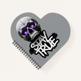 True Skull-Notebook bleibe Notizbuch