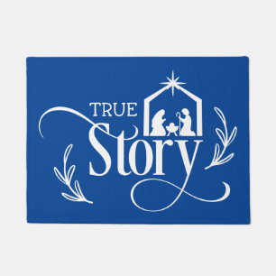True Story Nativity Weihnachten Fußmatte