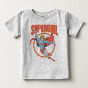 True Vintag Supergirl Flying Graphic Baby T-shirt