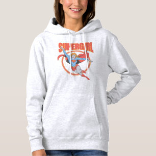 True Vintag Supergirl Flying Graphic Hoodie