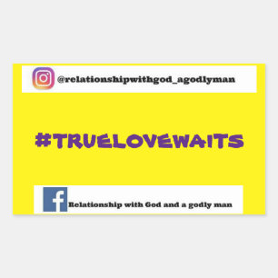#truelovewait autocollant