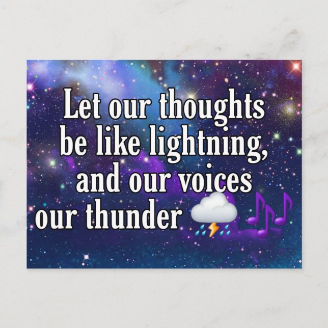 Truer Words Postkarte (Vorderseite)