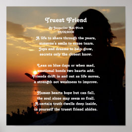 Truest Friend Poetry Poster
