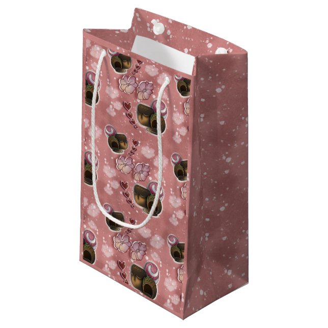 Trüffel-Sprinkles Kleine Geschenktüte (Vorderseite Schrägansicht)
