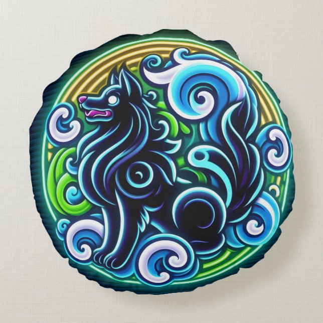 Truffle DOG adore le coussin des vagues (Dos)