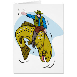 truite d'équitation de pêcheur