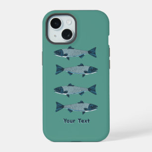 Truite/Saumon d'art populaire bleu