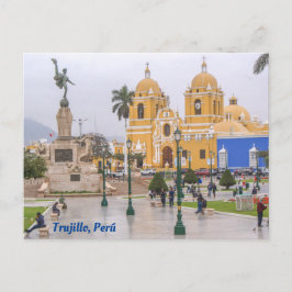 Trujillo, Peru, Plaza Mayor de Trujillo Postkarte