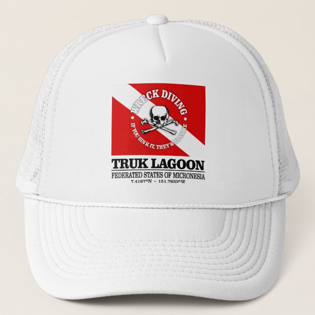 Truk Lagoon (beste Wracks) Truckerkappe (Vorderseite)